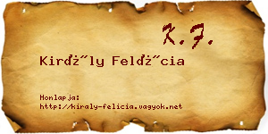 Király Felícia névjegykártya